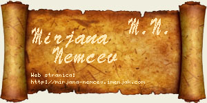 Mirjana Nemčev vizit kartica